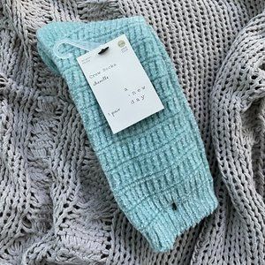 NWT! Light Blue Target Crew Socks